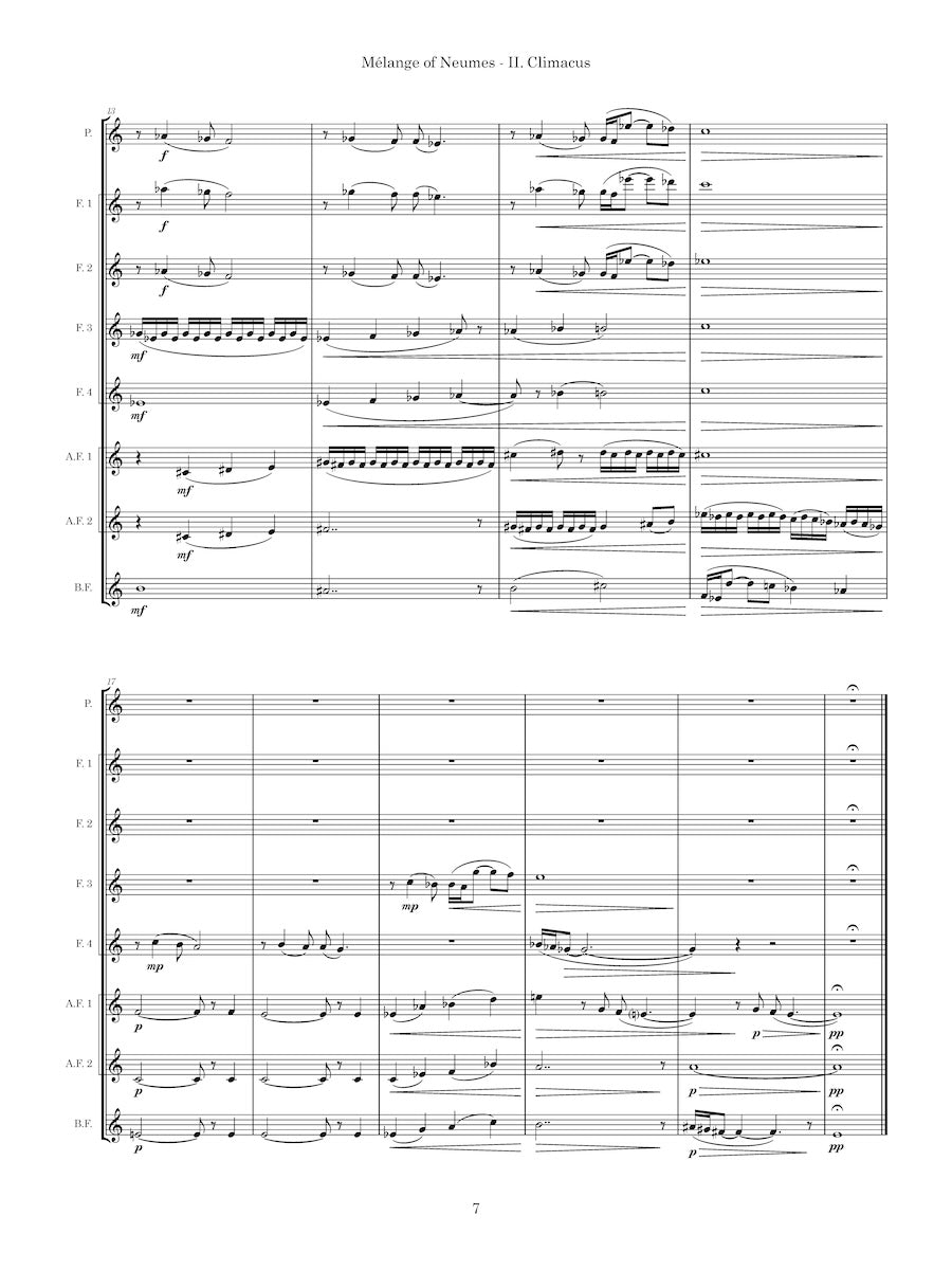 Mélange of Neumes