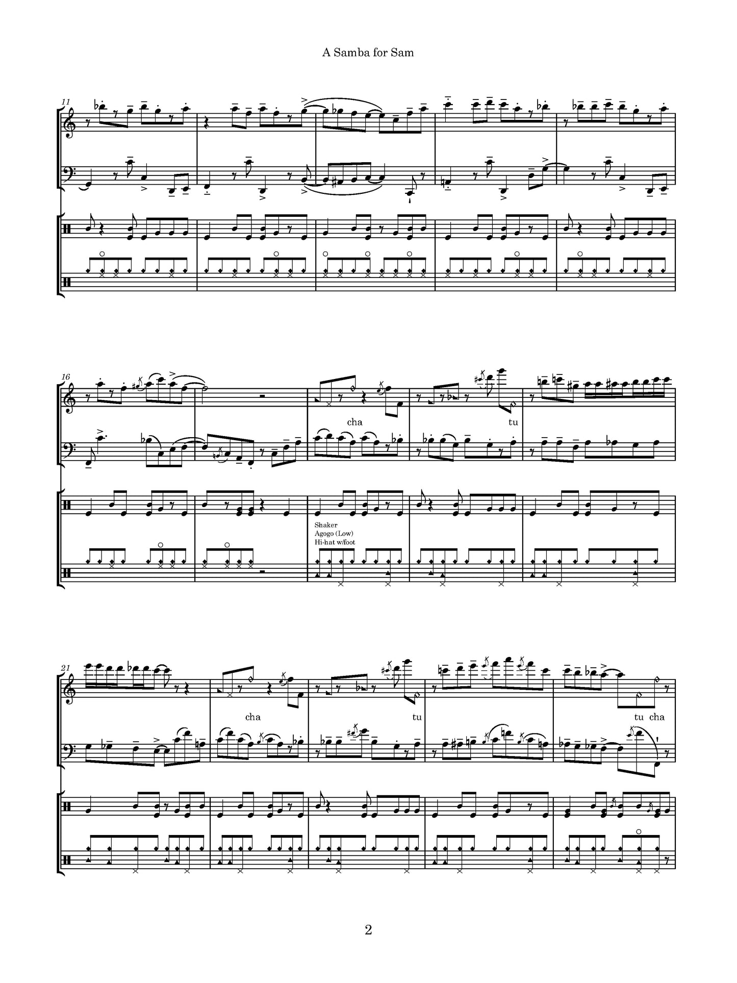 A Samba for Sam