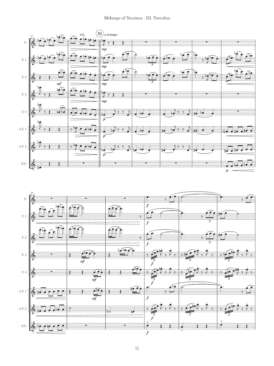 Mélange of Neumes