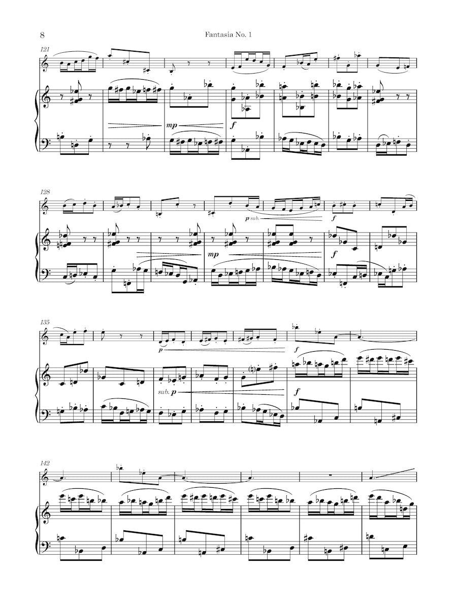 Fantasia No. 1 for Alto Saxophone and Piano